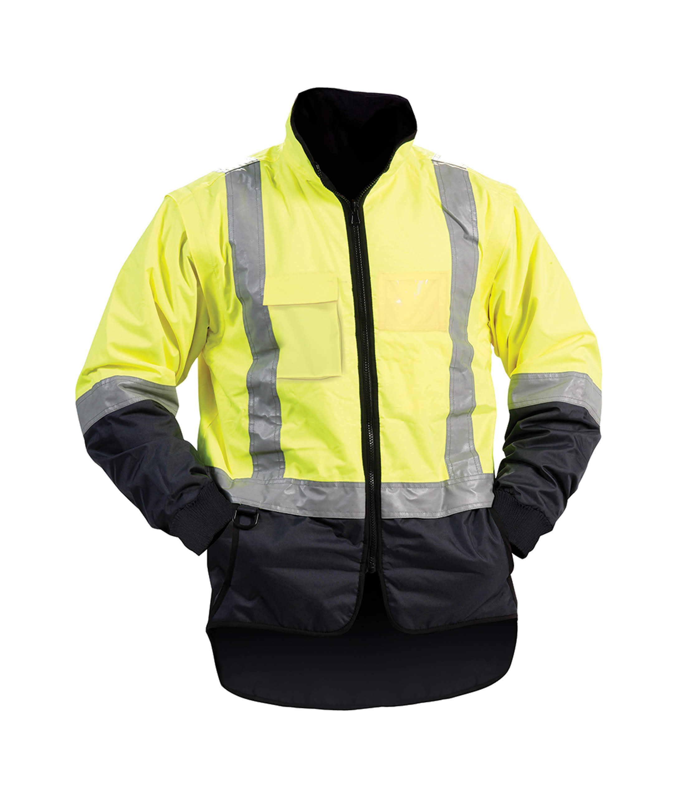 Stamina Day/Night 5-in-1 Jacket/Vest Combo Yellow/Navy (JNP5N1SWR)