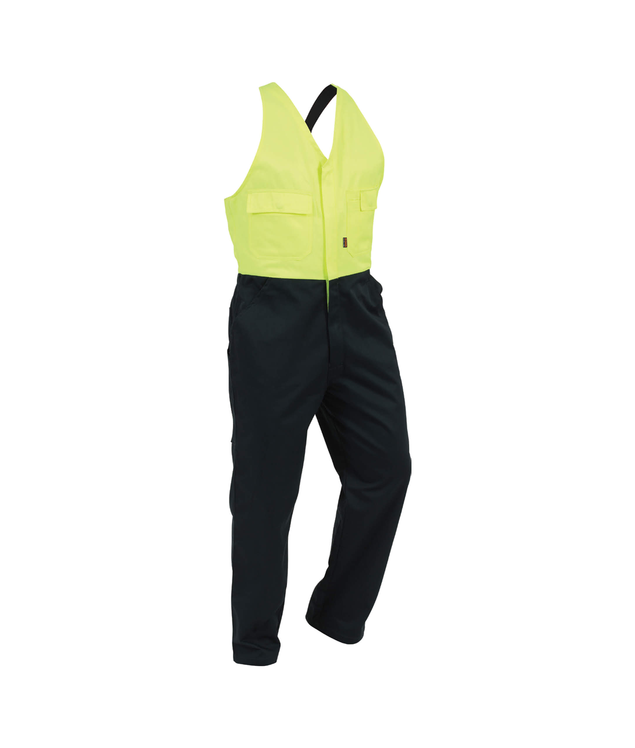 Workzone Easy Action Polycotton Zip Spruce/Yellow Overall (EDZPC)
