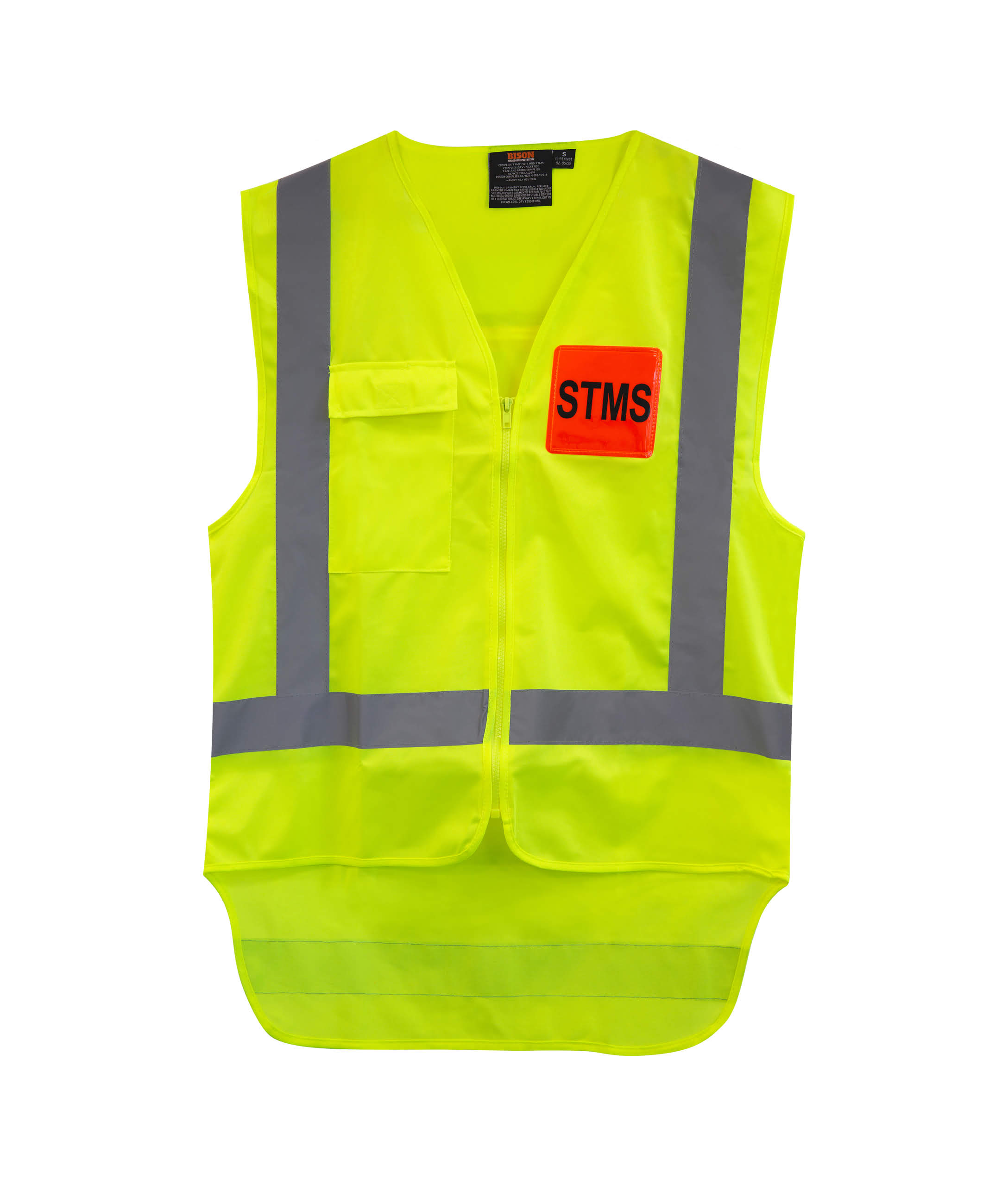 STMS TTMC-W17 Hi-Vis Yellow Polyester Vest (STMS)